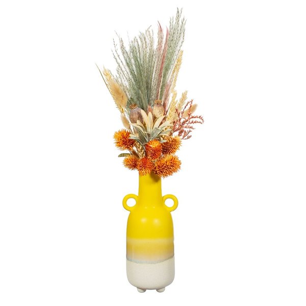 Mojave Glaze große Vase - gelb - Verlauf