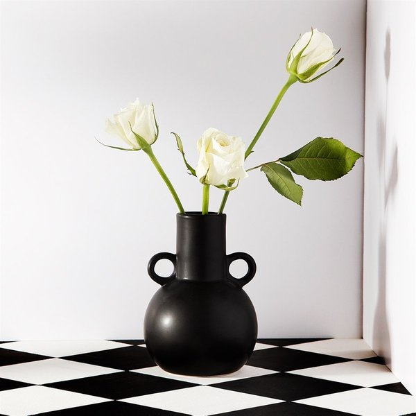 Small Amphora Vase - schwarz