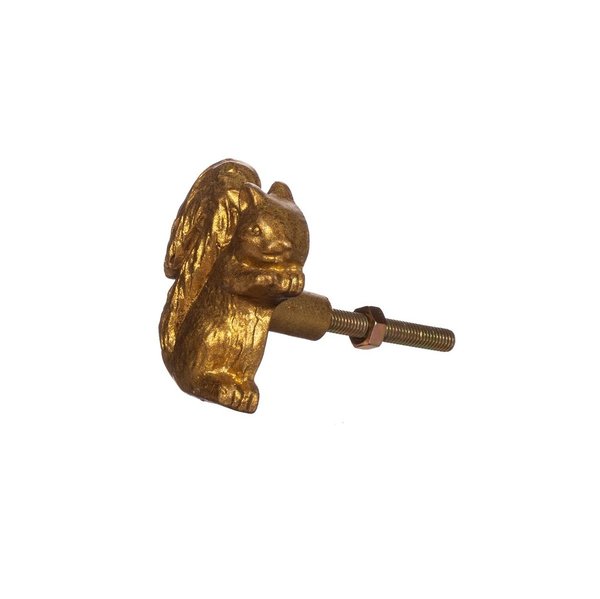 Squirrel Drawer Knob - gold