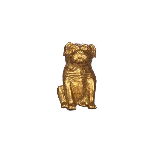 Pug Drawer Knob - gold