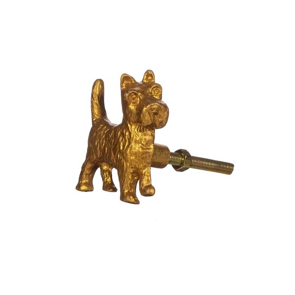 Terrier Drawer Knob - gold
