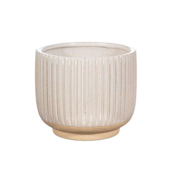 Grooved Planter Large - off-white