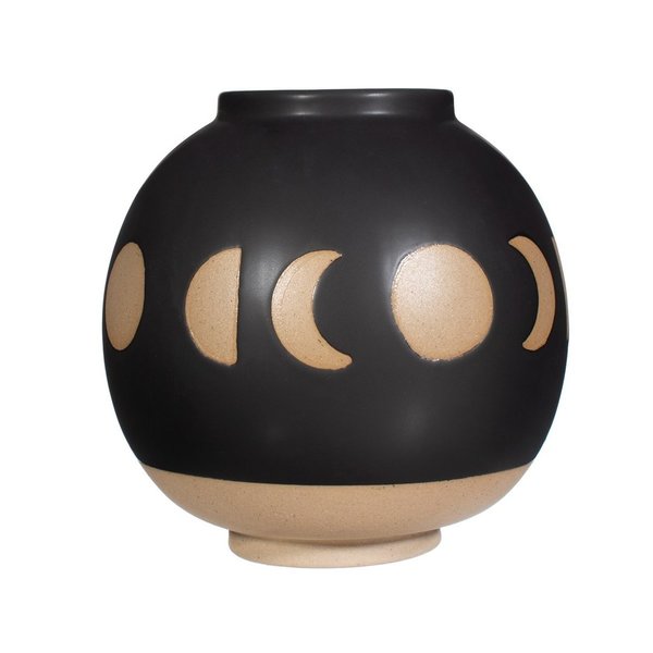 Moon Phases - Large Vase - schwarz