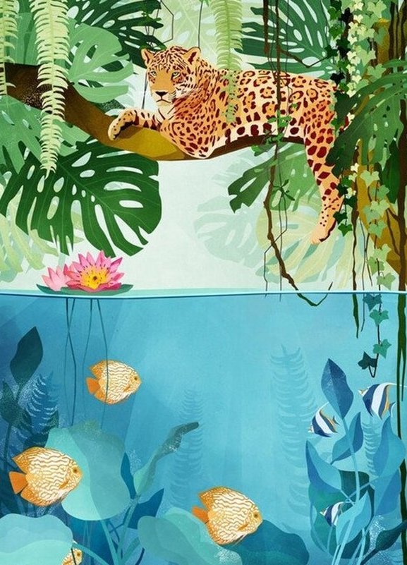 Postkarte - "Wild Jungle"